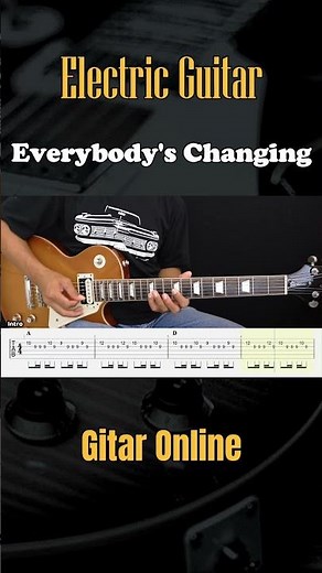[INTRO] Everybody's Changing - Keane - Guitar Instrumental Cover + Tab