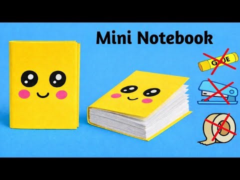 Mini Notebook Making with Paper 📒 | Easy & Cute DIY School Craft