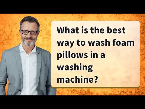What is the best way to wash foam pillows in a washing machine?