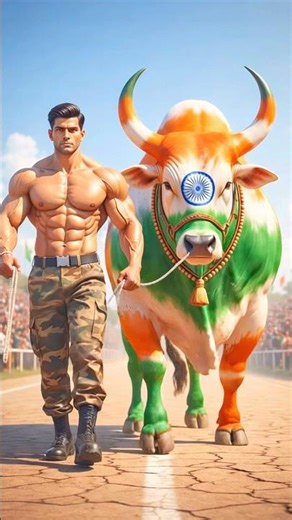 India vs Pakistan: The Most Intense Bull Battle Ever | Who Will Win? 🇮🇳🐂🇵🇰 #indvspak #ai #army