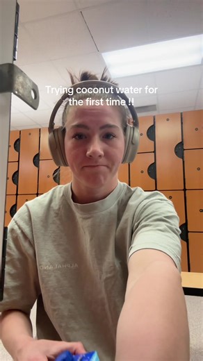 Why is it like thick tho I hate it. #coconutwater #gym #water #tastest #funny