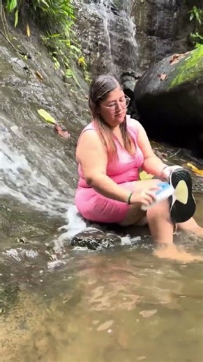 Me gusta visitar la cascada