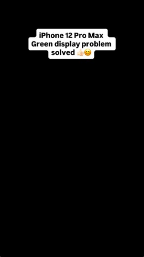 Prahlad STD PCO Sangaria on Instagram: "iPhone 12 Pro Max Green display problem solved 👍🏻😊. . . . #viral #samsung #iphone #love #explorepage"