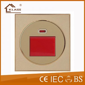 [Hot Item] BS 45A 1 Gang Double Pole Switch with Neon