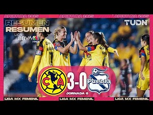 Highlights - América 3-0 Puebla | Liga MX Femenil - Matchday 6 2025 | TUDN