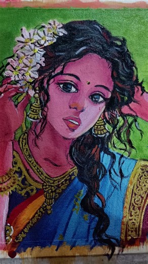 Acrylic painting 🎨🖌️ cartoon fig #drawing