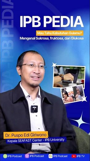 Kenalan dengan jenis-jenis gula #ipb #podcast #interview #gula #kesehatan #information #tips