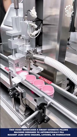 Smart Cosmetic Filling Machine • High-Speed Makeup Jar Filling with Precision #machinery #cosmetic