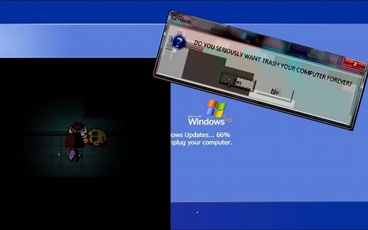 当Windows XP Horror和TrueLab.exe同时运行