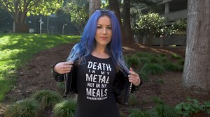 Lead singer Alissa White-Gluz of the band Arch Enemy tells us why being vegan is definitely metal. 🤘 | Mercy For Animals