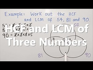 HCF and LCM of Three Numbers