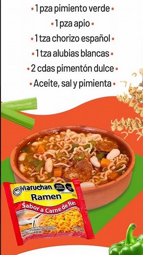 Convierte tu Maruchan en un plato español 🇪🇸
