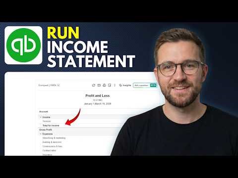 How to Run an Income Statement in QuickBooks Online (Step By Step 2026)