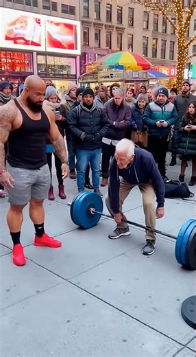 Old Man SHOCKS Bodybuilder with 175lb Lift!