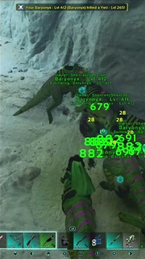Got To Feed The Mutated Baryonyx #arksurvivalevolved #arksurvivalascended #gamer #gaming #gameplay