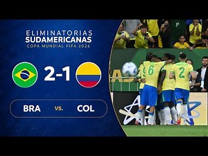 BRASIL vs. COLOMBIA [2-1] | RESUMEN | ELIMINATORIAS SUDAMERICANAS | FECHA 13