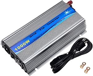 Y&H 1000W Grid Tie Inverter Stackable MPPT Pure Sine Wave DC15-28V Solar Input AC90-140V Output for 12V Solar Panel