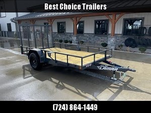 2023 Lamar 77x12' Utility Landscape Trailer 5200# GVW