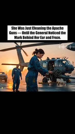 She Was Just Cleaning the Apache Guns — Until the General Noticed the Mark Behind Her Ear and Froze | Bup Stories