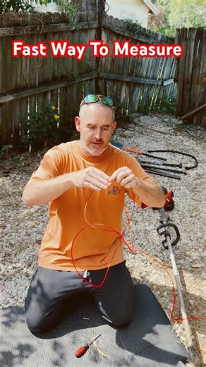 PRO TIP Fast Way to Measure String Trimmer Line #shorts
