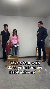1K views · 121 reactions | Jacelyn explored her new Habitat home for the first time when her parents exchanged their first 0% interest mortgage payment for the keys.  Here’s to building homes and happy memories! #welcomehome #habitatforhumanity #habitateco #habitatforhumanityeco | Habitat for Humanity East Central Ohio | Facebook