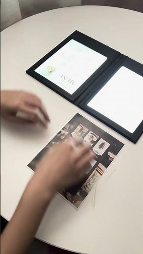 LED Backlit Menus Illuminated 7x5.5 2-View with Adaptor | TheDisplayOutlet #menuholder #menucover