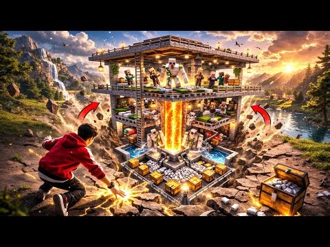 We Build Our First Iron Farm In Minecraft | Ep3 #minecraft