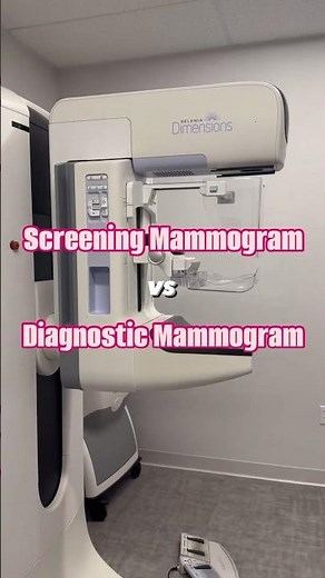 Screening vs Diagnostic Mammogram 💗