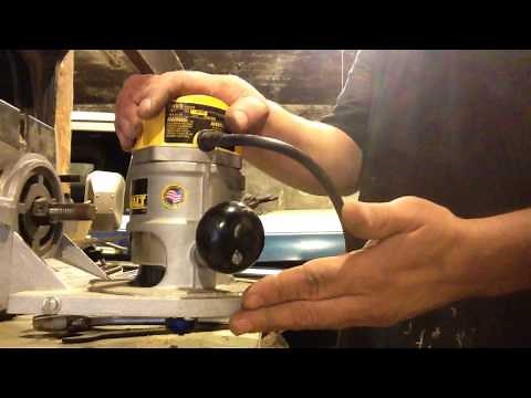 How to convert craftsman radial arm saw to over arm router