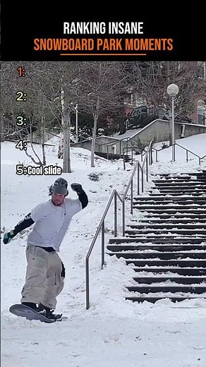 Insane Snowboard Park Moments Ranked 🏂🔥