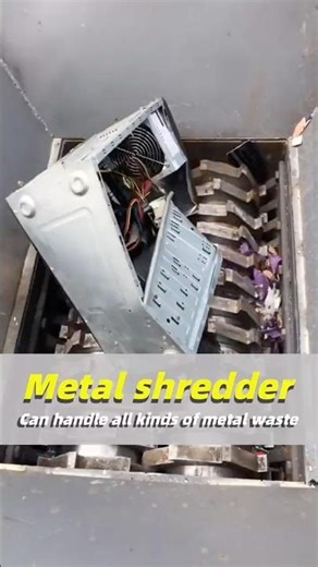 Dual-Shaft Shredder Rips Apart Computer Cases, Witness the Power! #dualshaftshredder #shredder