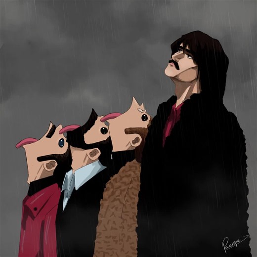 get back in a nutshell #thebeatles #georgeharrison #getback #rooftopconcert #beatlesfanart