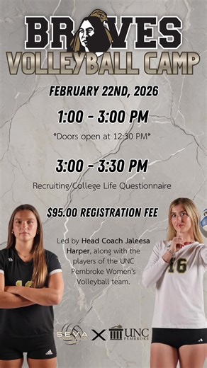 UNCP TAKE OVER🏐🔥 Sign up while spots are still available❗️ Register at carolinacourts.com! #charlotte #volleyball #vb #uncp #carolinacourts