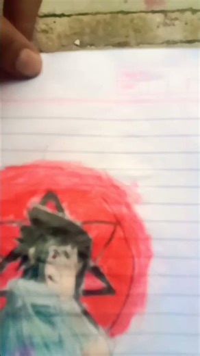 🔥🔥 I Draw Sasuke with Mangekyō Sharingan | Epic Anime Art #shorts