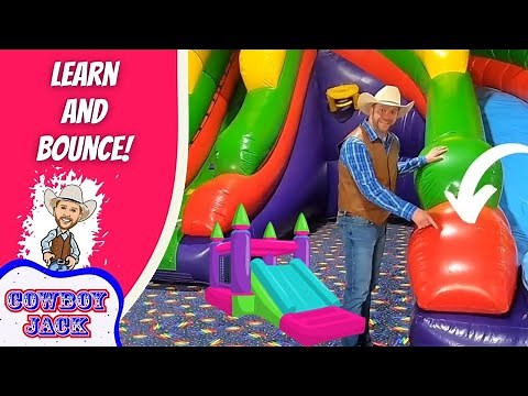Learn and Bounce - Indoor Play Place | Cowboy Jack | Educational Videos for Kids