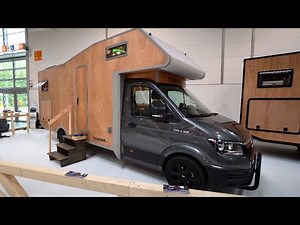 Wohnmobil aus ECHTHOLZ Holzmobil TGE Allrad – Das 100% Holz-Wohnmobil! 🌲🚐