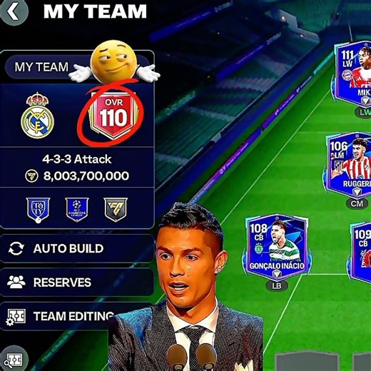 team squad overall rating normal. your? #fcmobileid #fifa #sorts