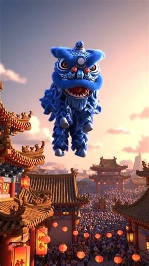 Unbelievable Cat Lion Dance Jump!