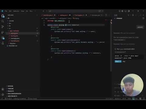 tutorial membangun relasi superclass dan subclass menggunakan bahasa java