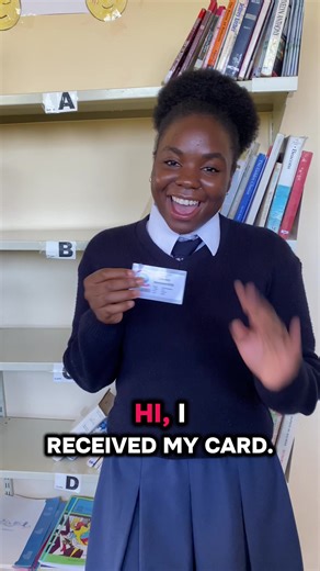 Our leaner super excited about receiving their library cards… 💃🏾✨ #hochlandhighlibrary #hochlandhighschool #fowardtoexcellence