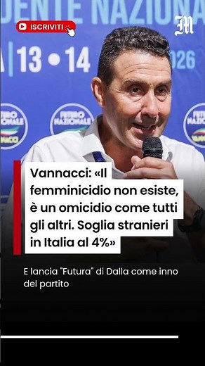 Vannacci: «Il femminicidio non esiste, è un omicidio come tutti gli altri»
