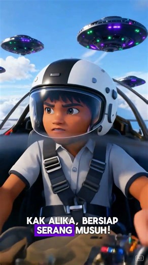 Dek Juna jadi Pilot #animasi #monster #kartun #anak #roblox