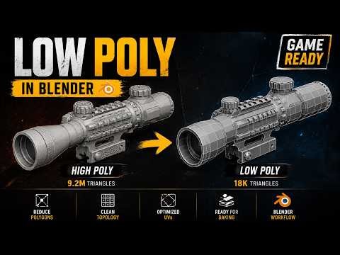 AAA Low Poly in Blender – The Complete Process Part: 3