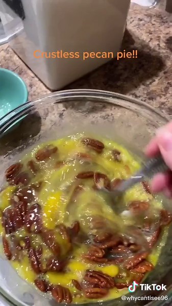 Delicious Crustless Pecan Pie Recipe