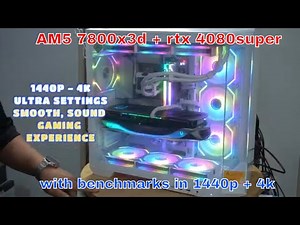 AM5 step by step gaming pc build tutorial guide 7800x3d + rtx 4080super 1440p-4k with benchmarks
