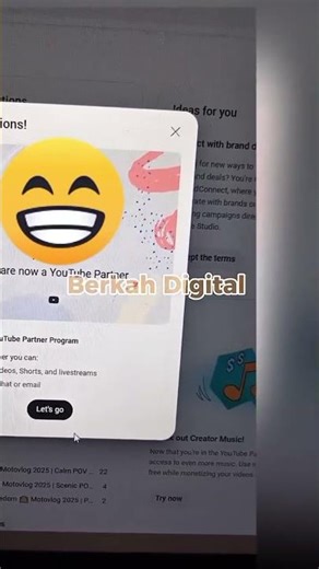 CHANNEL YOUTUBE MONET LAGI