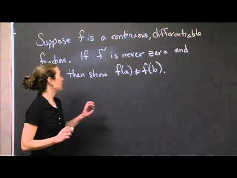Mean value theorem | MIT 18.01SC Single Variable Calculus, Fall 2010