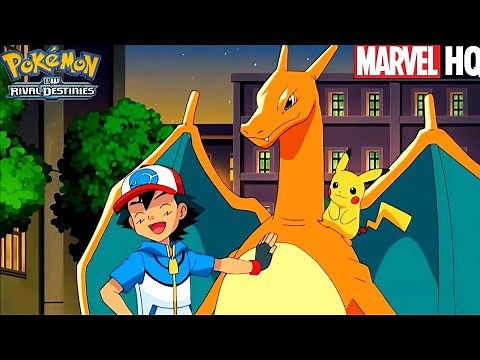 Ash Charizard Returns in Unova Region ! | Pokemon BW Rival Destinies | Pokemon Season 15