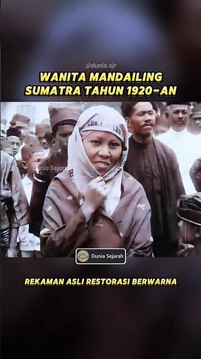 Emak-Emak Suku Mandailing Batak 100 Tahun Lalu ! #sejarahindonesia #tempodulu #videojadul