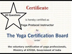 YCB Level 1 - Yoga Protocol Instructor Certification- 20 Recent exam questions